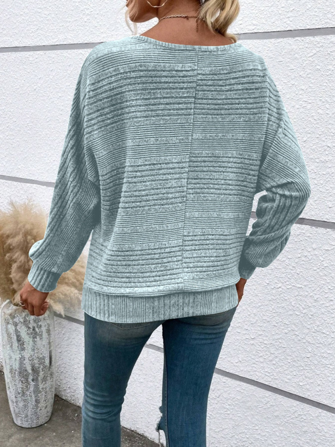 Round Neck Long Sleeve Top