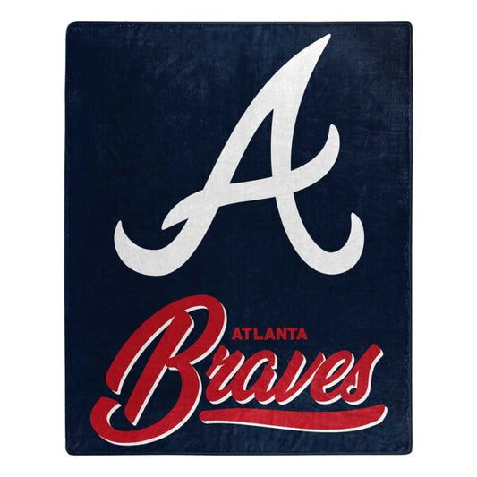 Atlanta Braves MLB ‘Signature’ Raschel Throw Blanket