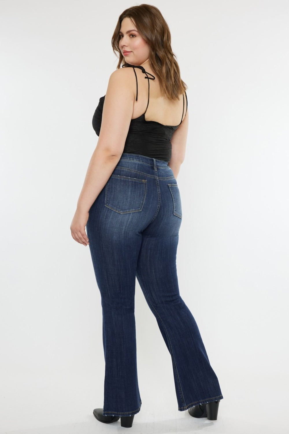 Kancan Mid Rise Slim Flare Jeans