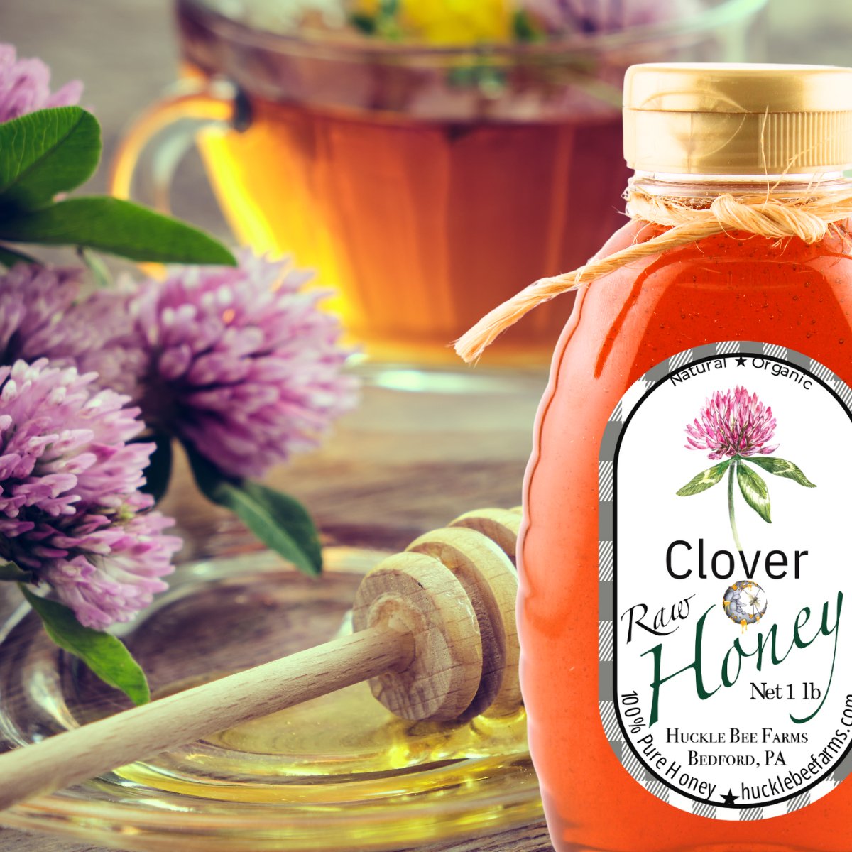 100% Pure Raw Clover Honey