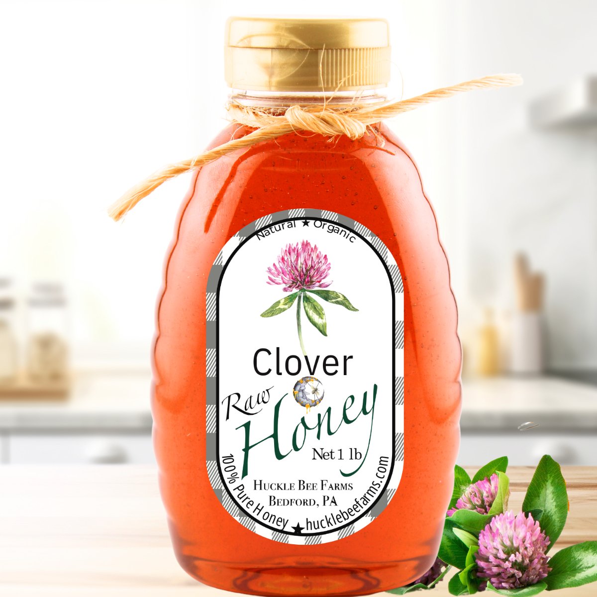 100% Pure Raw Clover Honey