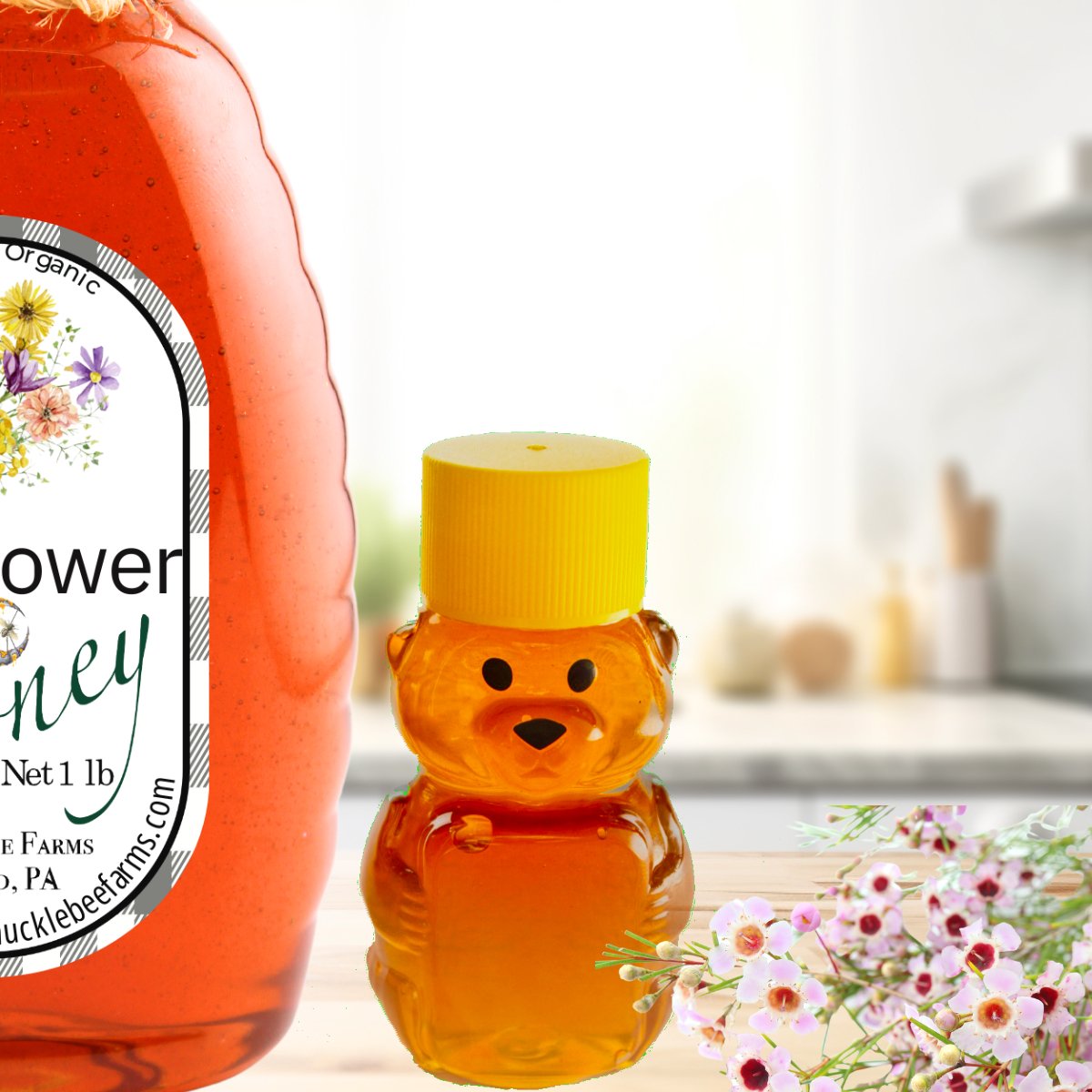 100% Pure Raw Wildflower Honey