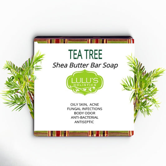 Tea Tree Shea Butter Bar Soap for Cleansed, Balanced, and Acne-Free Skin