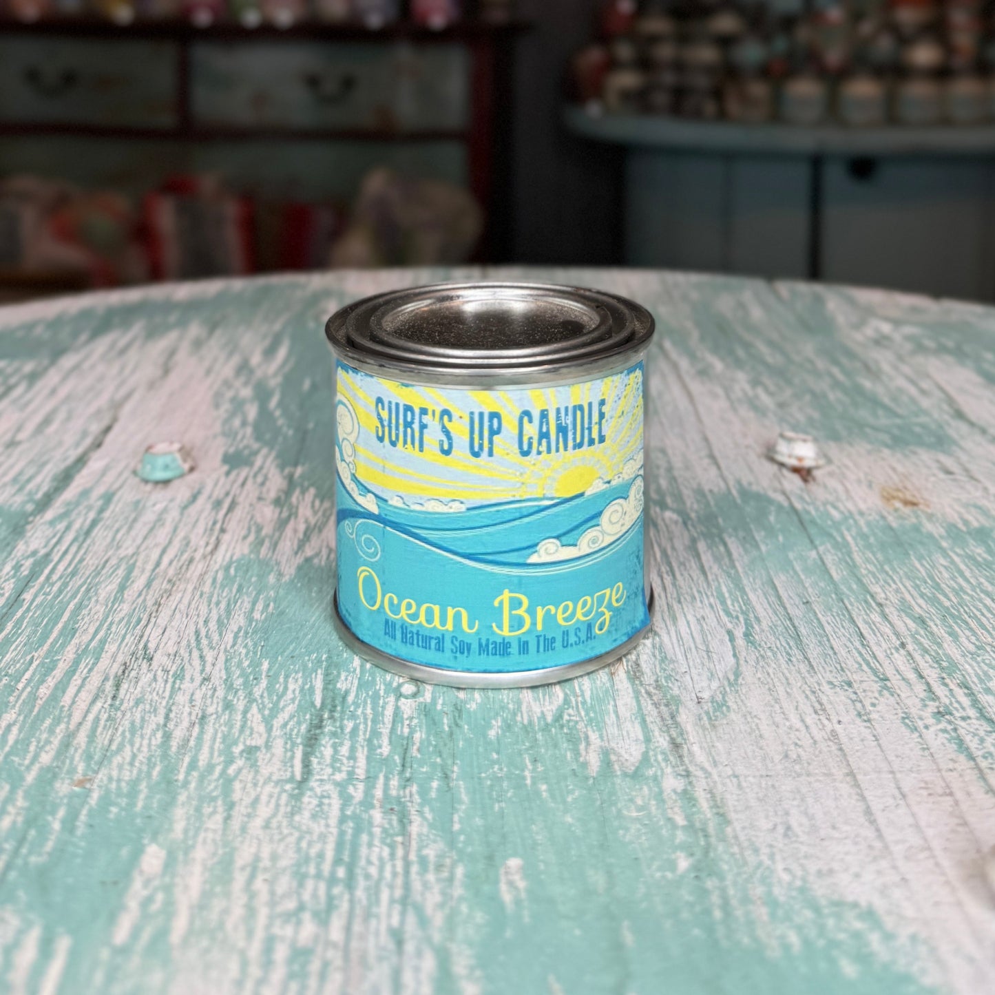 Ocean Breeze Paint Can Candle- Vintage Collection