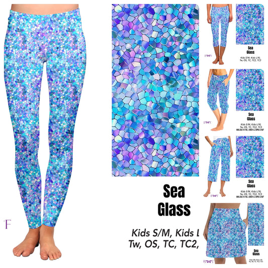 Sea Glass capris with pockets