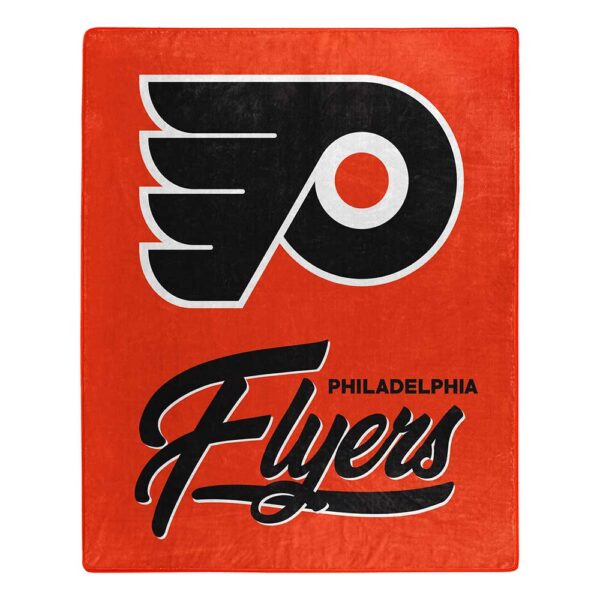 Philadelphia Flyers NHL ‘Signature’ Raschel Throw Blanket