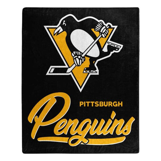 Pittsburgh Penguins NHL ‘Signature’ Raschel Throw Blanket