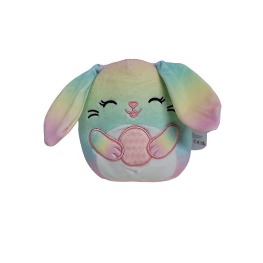 Squishmallows Wu the Rainbow Bunny with Egg 5" Stuffed Plush