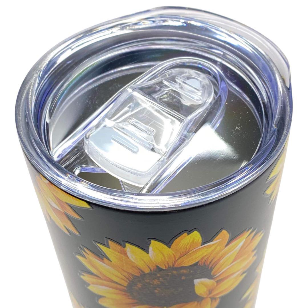 Sunflower Stainless Steel Tumbler Black