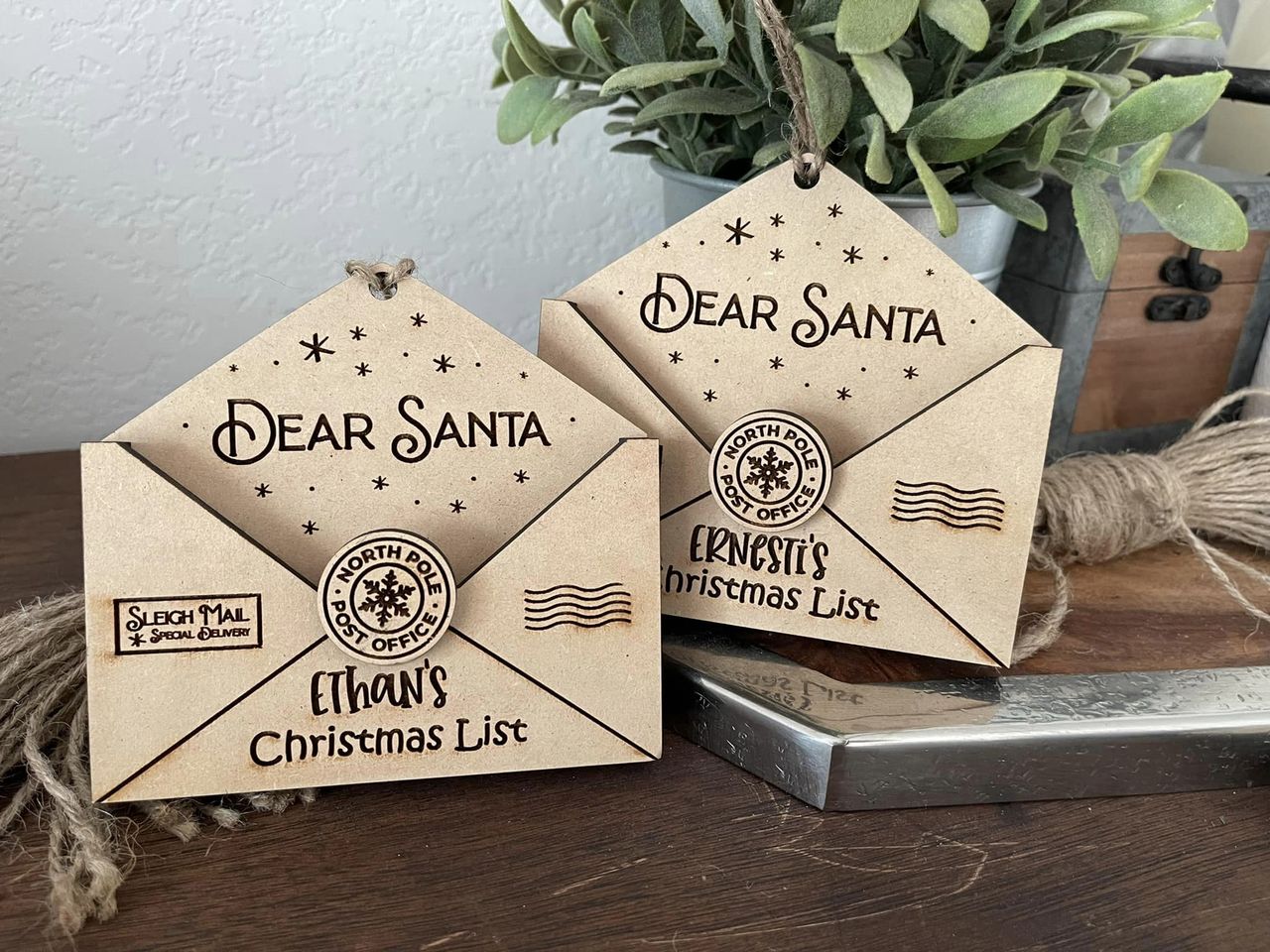 Custom PERSONALIZED DEAR SANTA Ornament (PREORDER- Arrives in 4-5 wks)