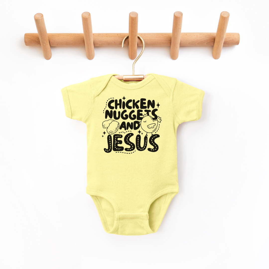 Chicken Nuggest And Jesus Infant Bodysuit