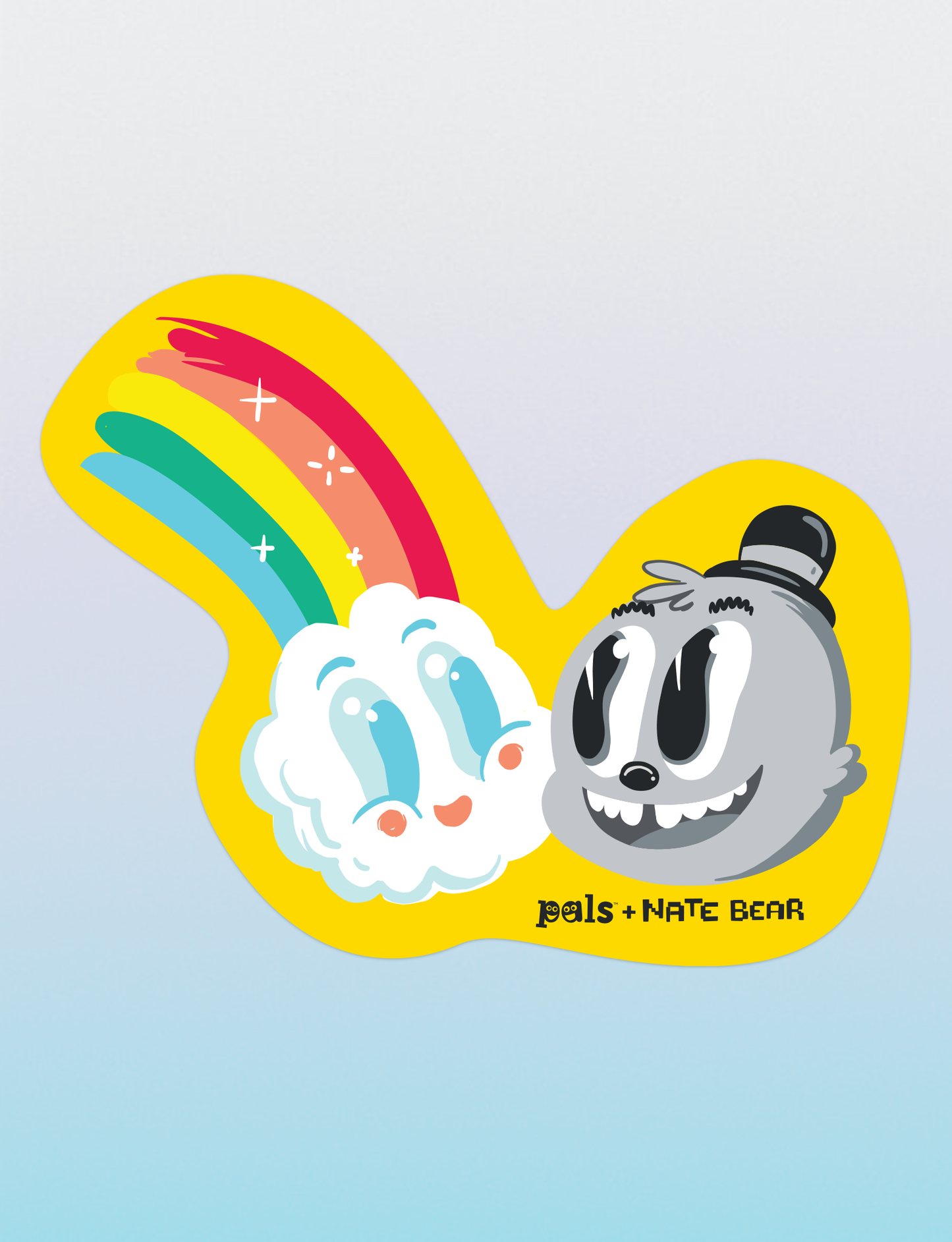 NEW! Rainbowface & Mr. Gray Opposocks Sticker