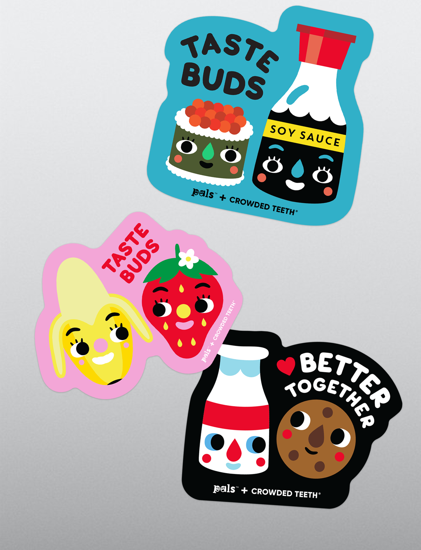 NEW! Strawberry & Banana Taste Buds Sticker