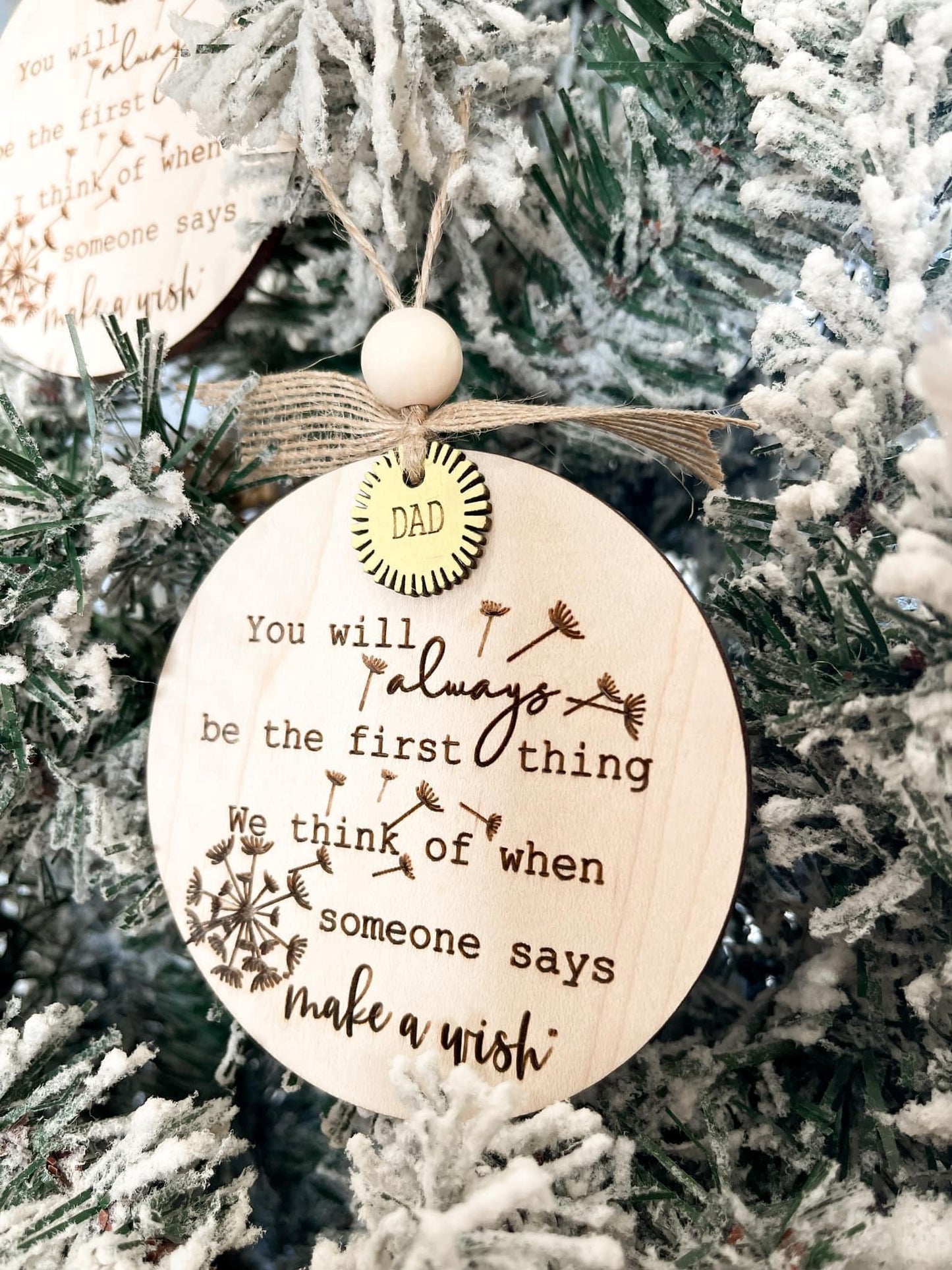 Custom Make A Wish Ornament (PREORDER- Arrives in 4-5 wks)