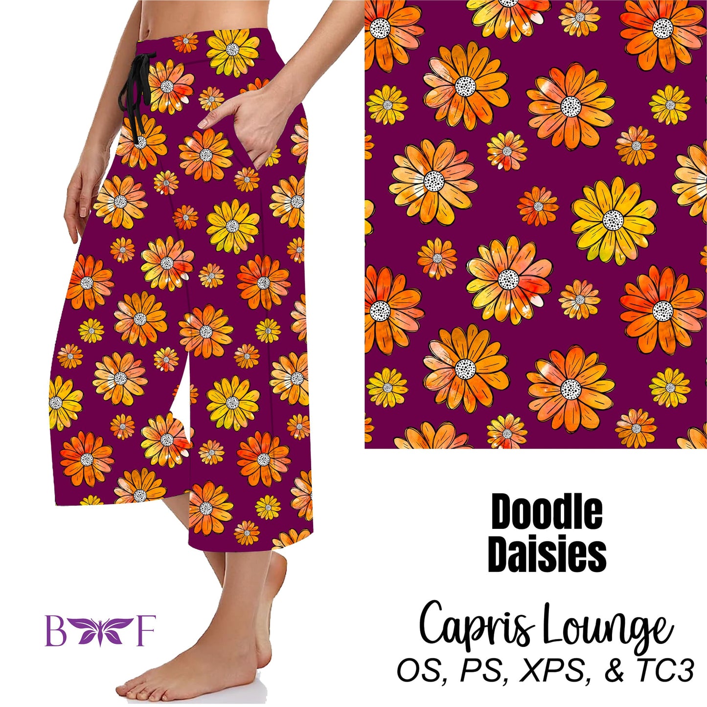 Doodle Daisies Leggings