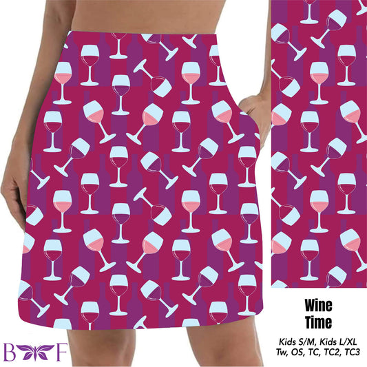 Wine Time Skort