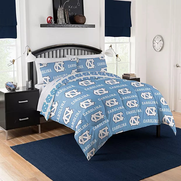 NCAA North Carolina Tar Heels Queen Comforter Set