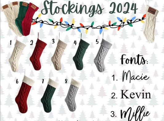 Custom Name Stocking (PREORDER Closes 7/13 - ETA Mid Sept)