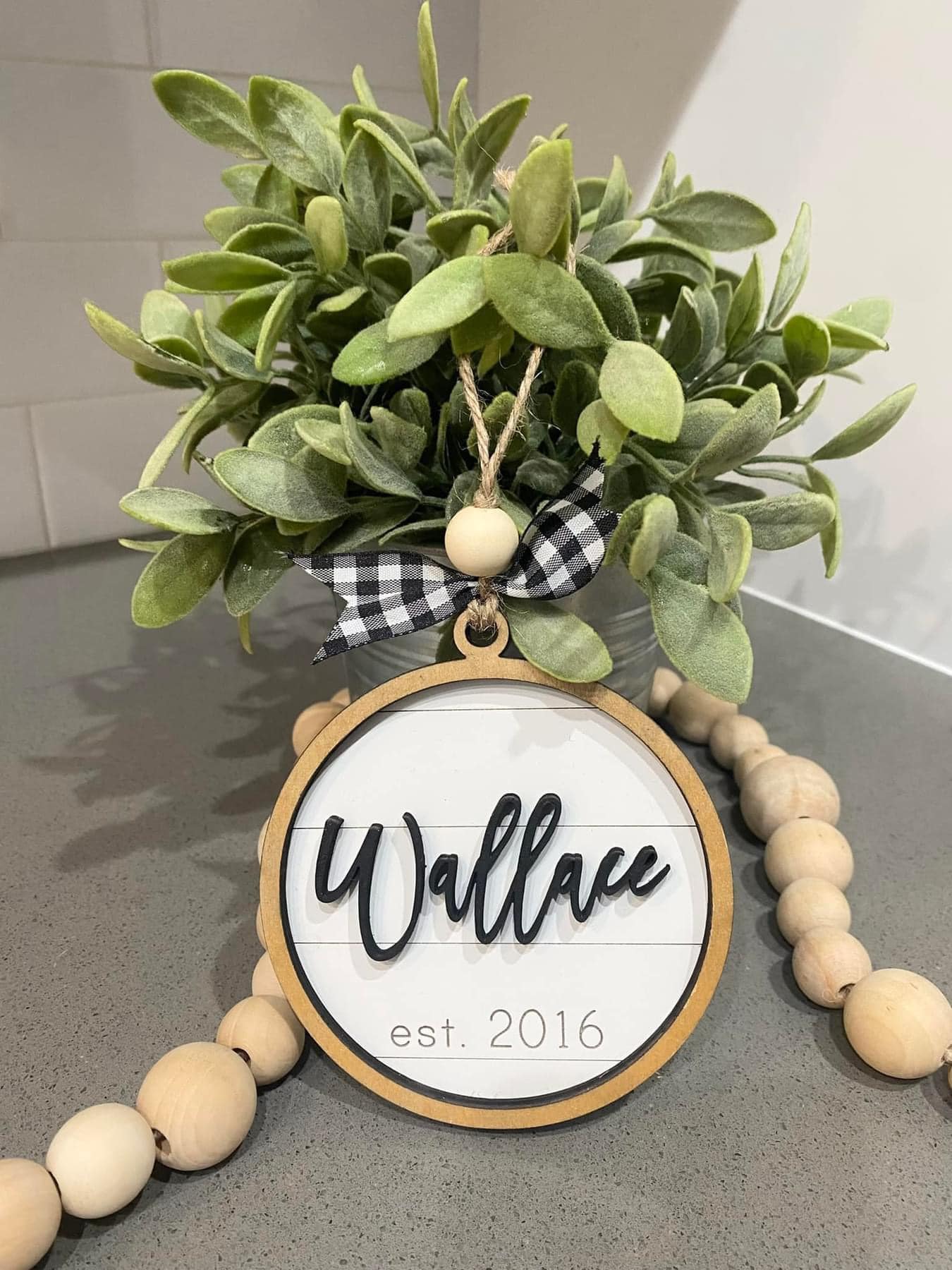 Custom SHIPLAP PERSONALIZED Ornament (PREORDER- Arrives in 4-5 wks)