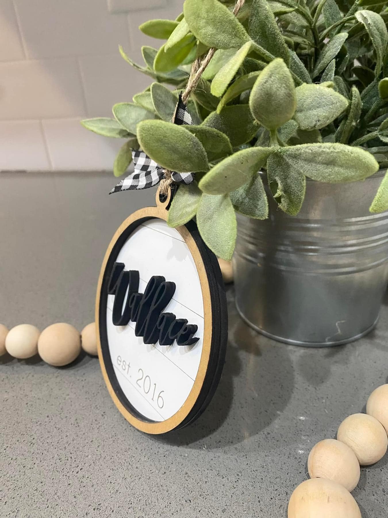 Custom SHIPLAP PERSONALIZED Ornament (PREORDER- Arrives in 4-5 wks)