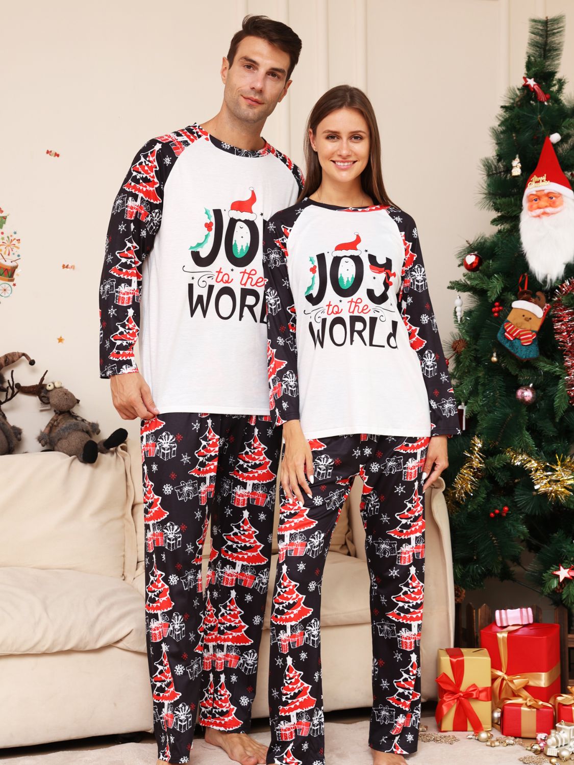 JOY TO THE WORLD Graphic Two-Piece Set