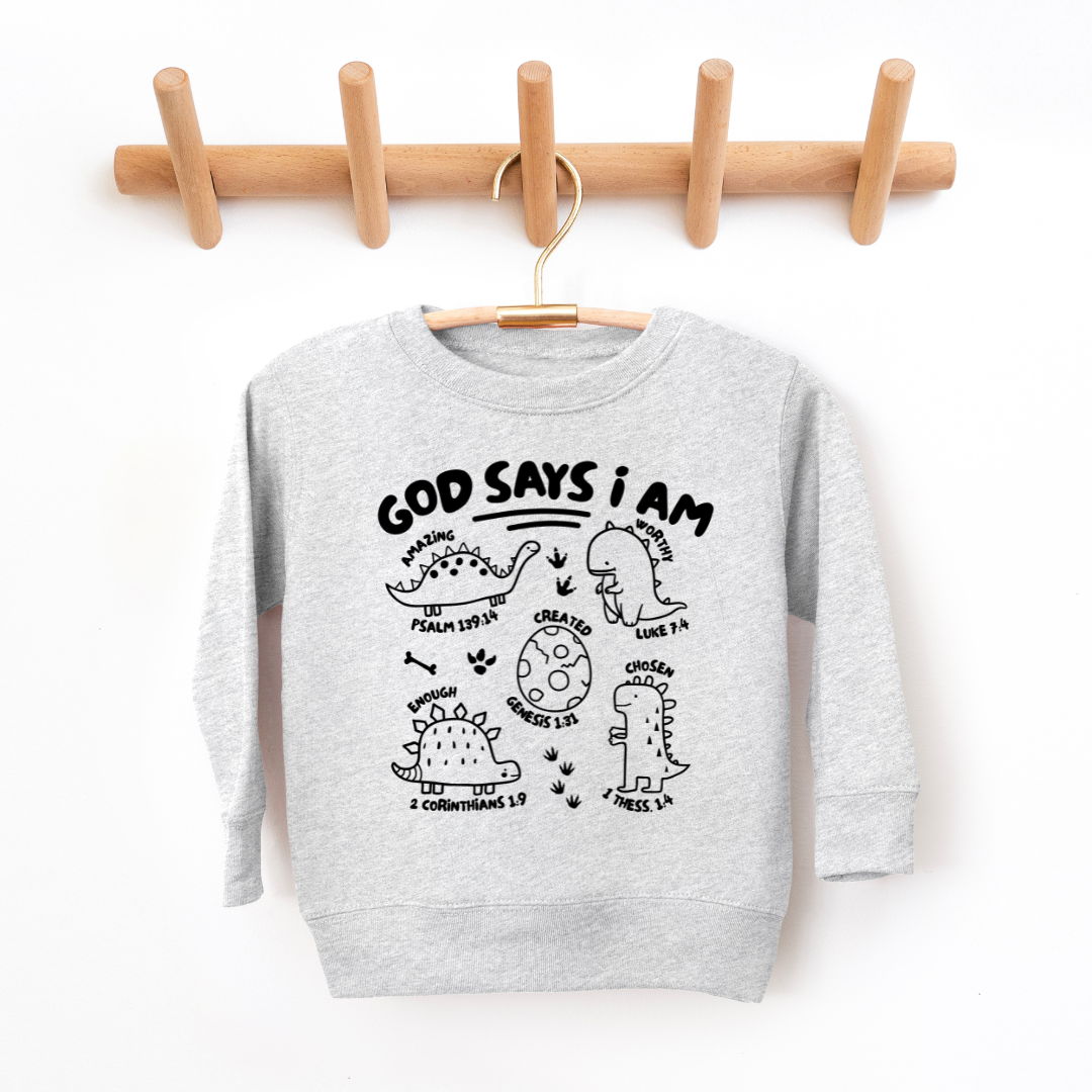 God Says I Am Youth & Toddler Sweatshirt