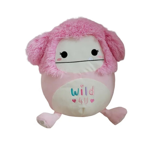 Squishmallows Brina the Bigfoot with Wild 4 U on Belly 16" 2023 Valentine's Collection Stuffed Plush