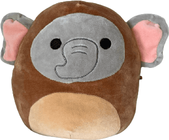 Squishmallow Mila the Elephant in Beaver Costume 8" Stuffed Plush