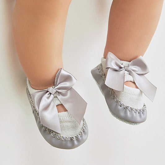 Ballet Style Bow Non-Slip Baby Shoes