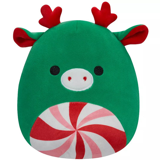 Squishmallows Zumir the Green Moose with Peppermint Swirl Belly 12" 2023 Christmas Edition Stuffed Plush