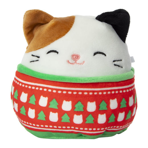 Squishmallows Cam the Cat in Christmas Sweater 4.5" Stuffed Plush