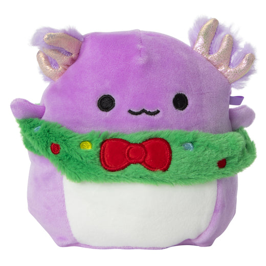 Squishmallows Svenja the Axoloti Wearing Wreath with Bow Tie 4.5" Stuffed Plush