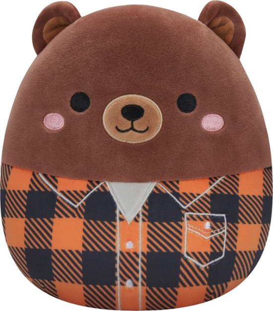 Squishmallows 16" Omar Harvest Squad Brown Bear in Jacket