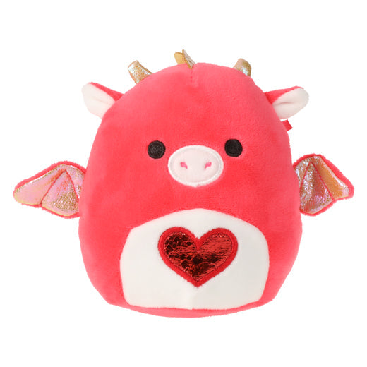 Squishmallows Baiden the Dragon with Heart on Belly 4.5" 2023 Valentine's Stuffed Plush