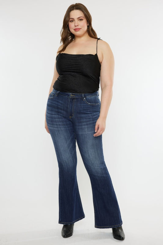 Kancan Mid Rise Slim Flare Jeans