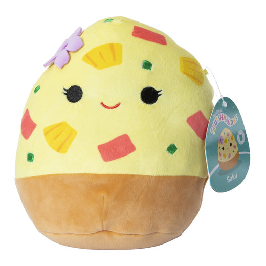 Squishmallows Saku the Hawaiian Pizza Slice 7.5" 2023 First To Market Stuffed Plush