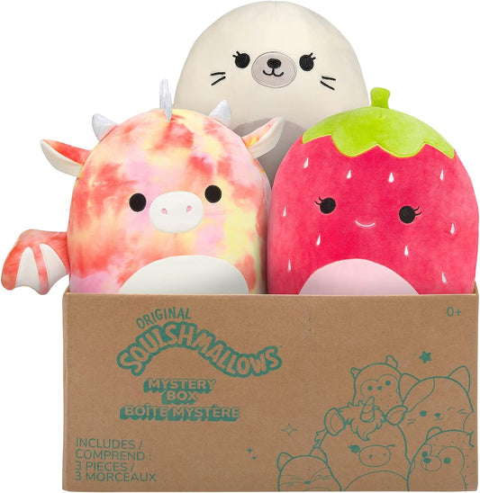 Squishmallows 8" Mystery Box - Includes 3, 8" Stuffed Plush