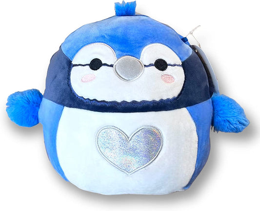 Squishmallows Babs the Penguin with Silver Heart on Belly 8" 2023 Valentine's Collection Stuffed Plush