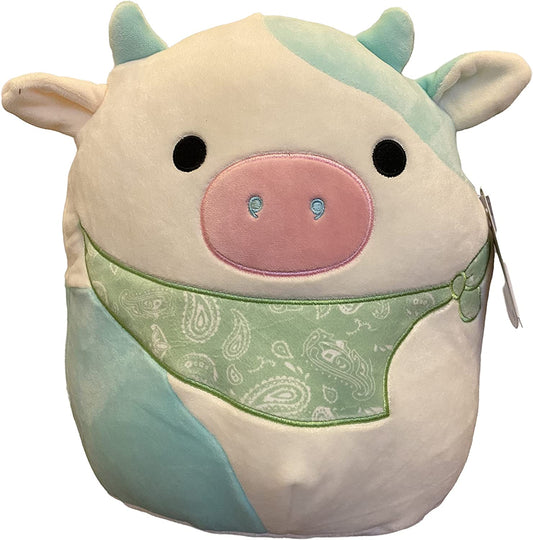 Squishmallows Belana the Cow Wearing A Bandana 12" 2022 Valentine's Collection Stuffed Plush