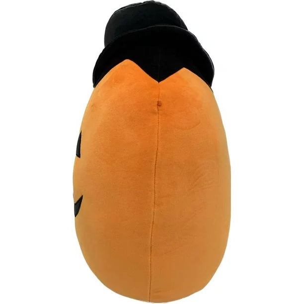 Squishmallows Riba the Jack O Lantern Wearing A Black Hat 16" 2023 Halloween Collection Stuffed Plush