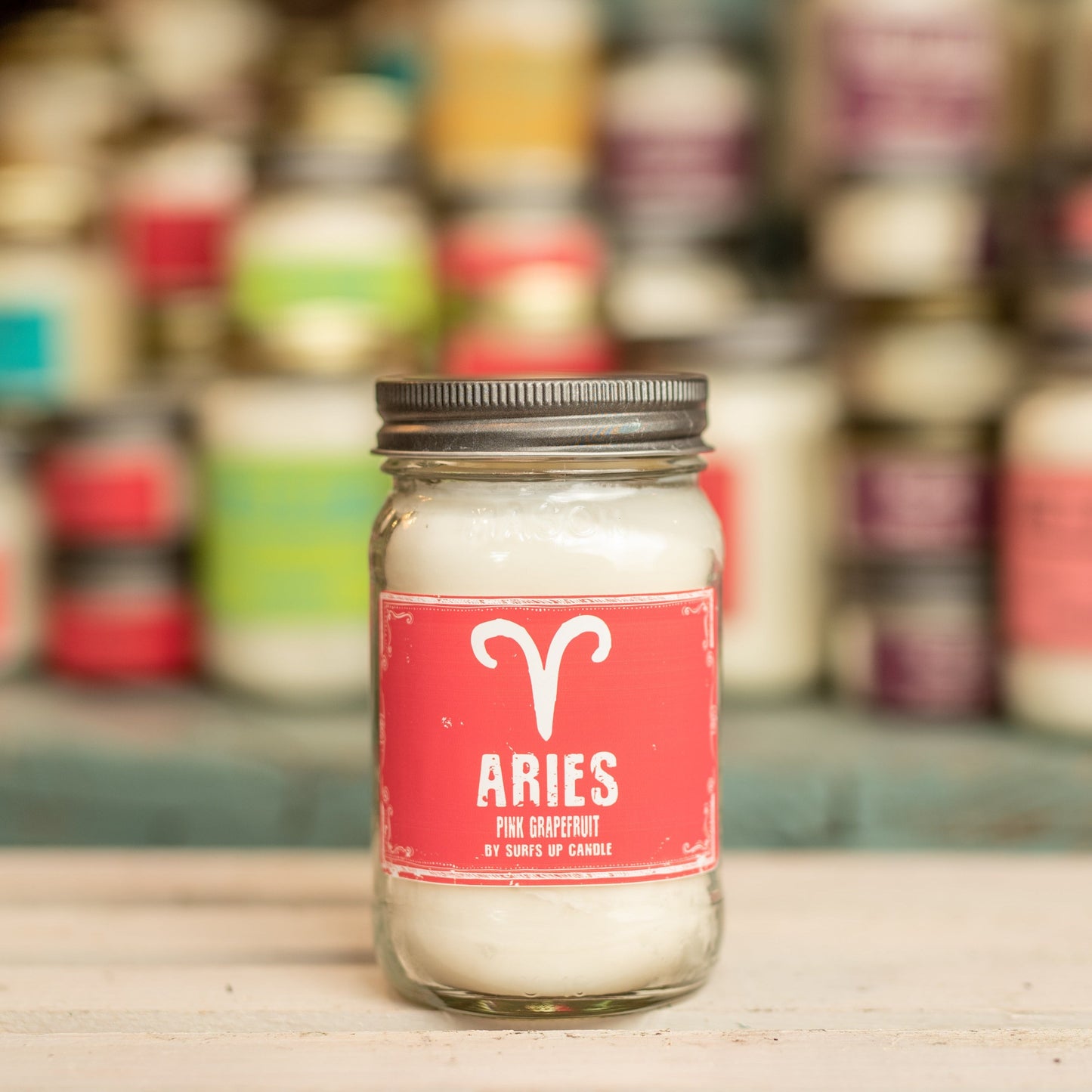 Aries Pink Grapefruit Mason Jar - Zodiac Collection