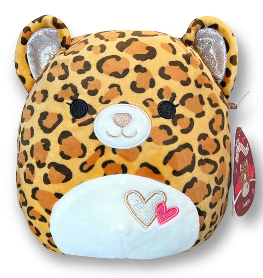 Squishmallows Maria the Cheetah with Hearts on Belly 8" 2023 Valentine Collection Stuffed Plush