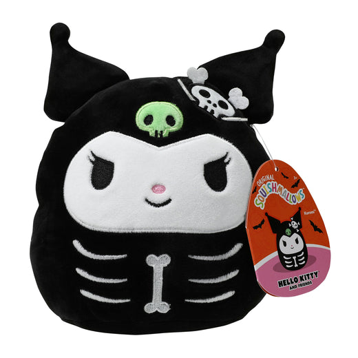 Squishmallows Kuromi Wearing Skeleton Costume 7.5" 2023 Sanrio Halloween Collection Stuffed Plush