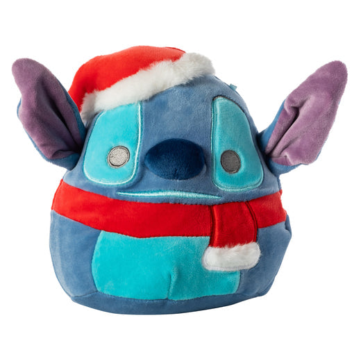 Squishmallows Stitch Wearing Santa Hat & Scarf 7.5" 2023 Disney Christmas Collection Stuffed Plush