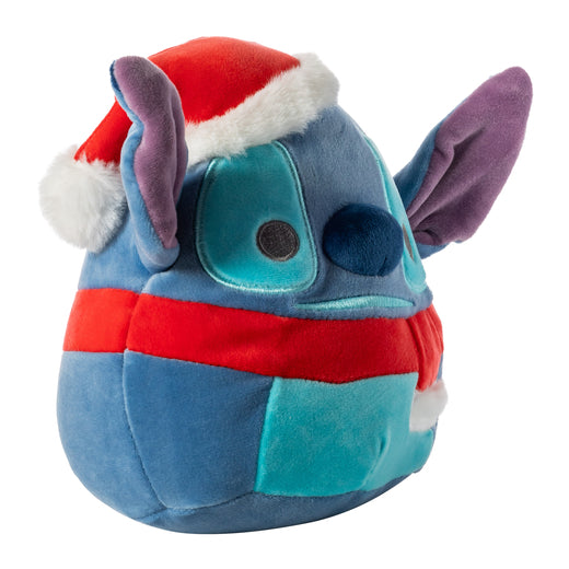 Squishmallows Stitch Wearing Santa Hat & Scarf 7.5" 2023 Disney Christmas Collection Stuffed Plush