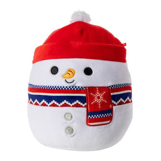 Squishmallows Manny the Snowman Wearing a Beanie and Scarf 7.5" 2023 Christmas Edition Stuffed Plush