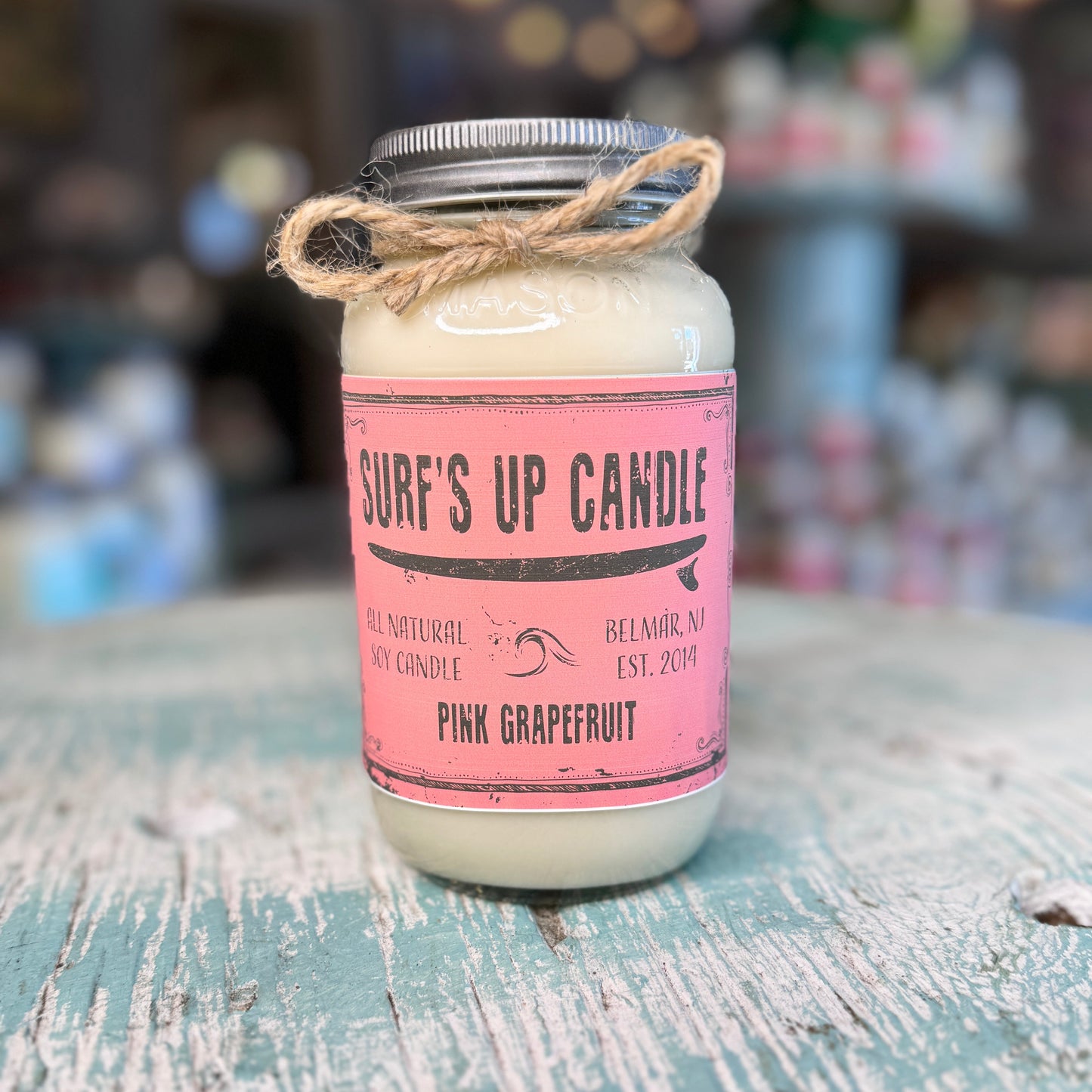 Pink Grapefruit Mason Jar Candle - Original Collection