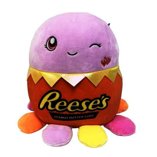 Squishmallows Jeanne the Octopus 12" Valentine's Collection Scented Reese's Pieces Stuffed Plush