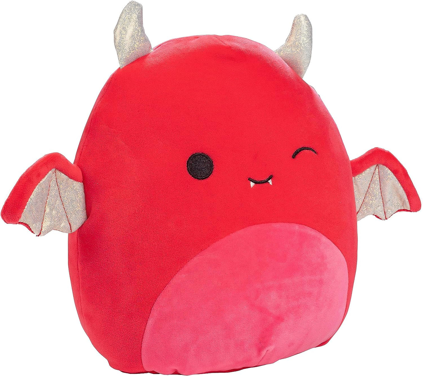 Squishmallows Karlie the Devil Bat Winking Eye with Gold Shimmering Horns & Wings 12" 2023 Halloween Collection Stuffed Plush