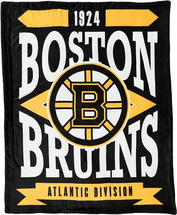 NHL Boston Bruins 60" x 70" Silk Touch Sherpa Throw Blanket